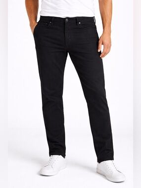 AG Adriano Goldschmied The Ives Modern Athletic Black Jeans 36x32